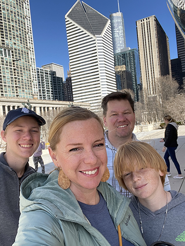 Gail Zurek and her family